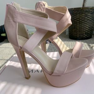 Pink blush heels